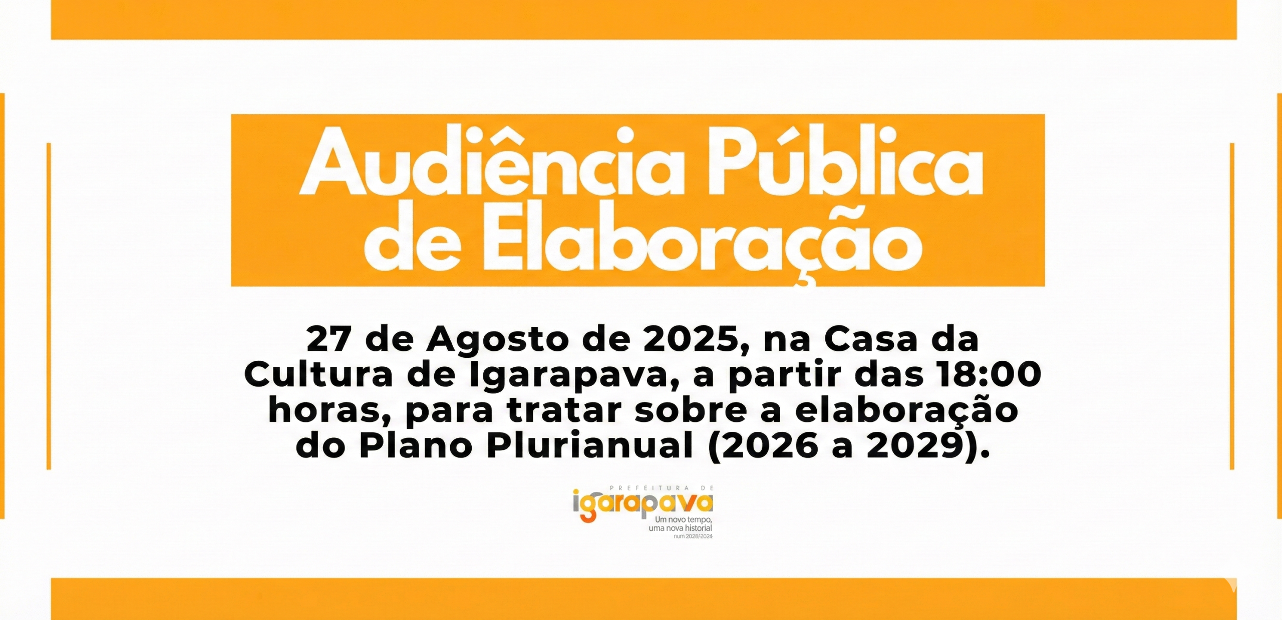 Audiência Pública de Elaboração