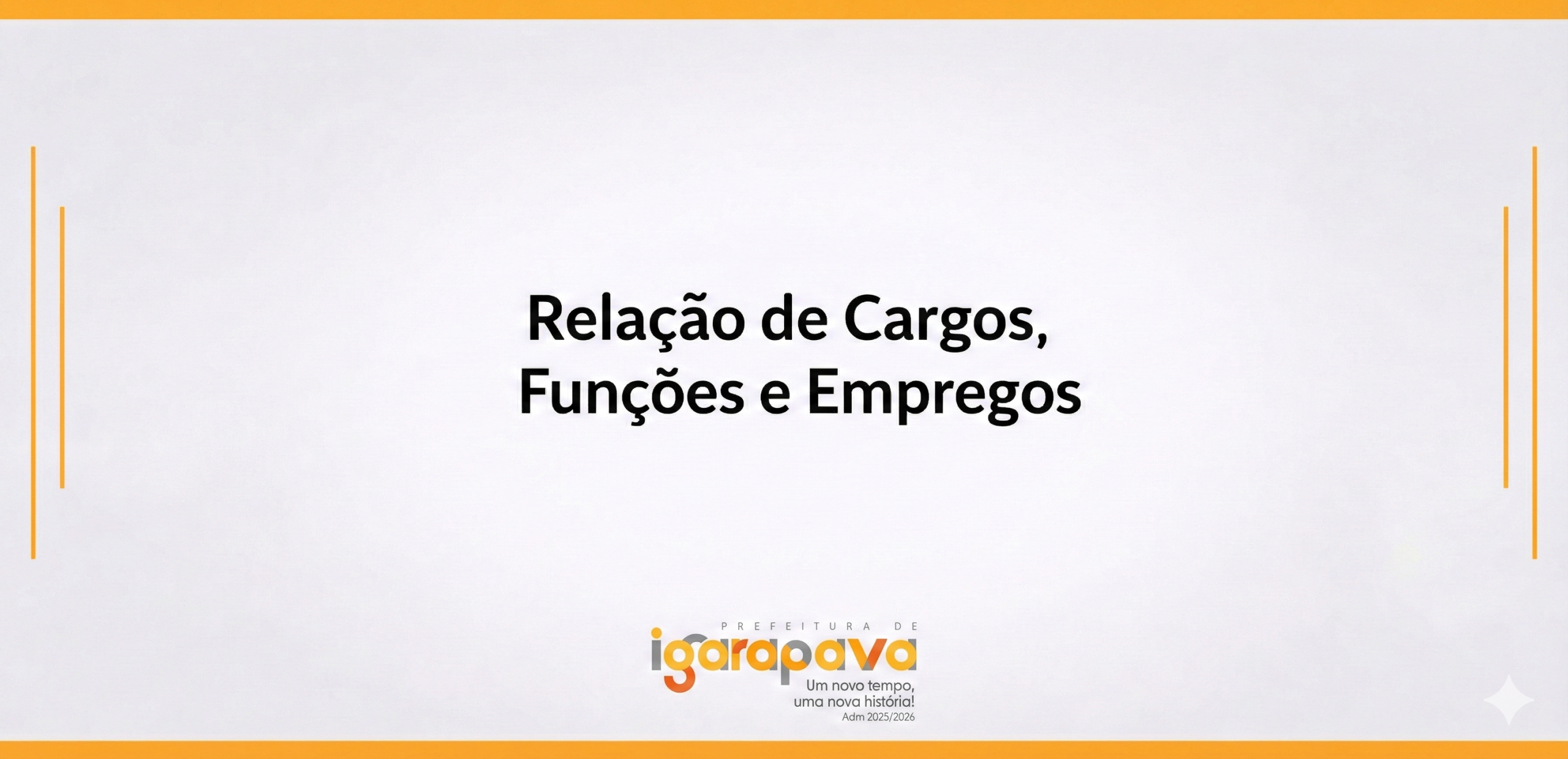 Relação de Cargos, Funções e Empregos