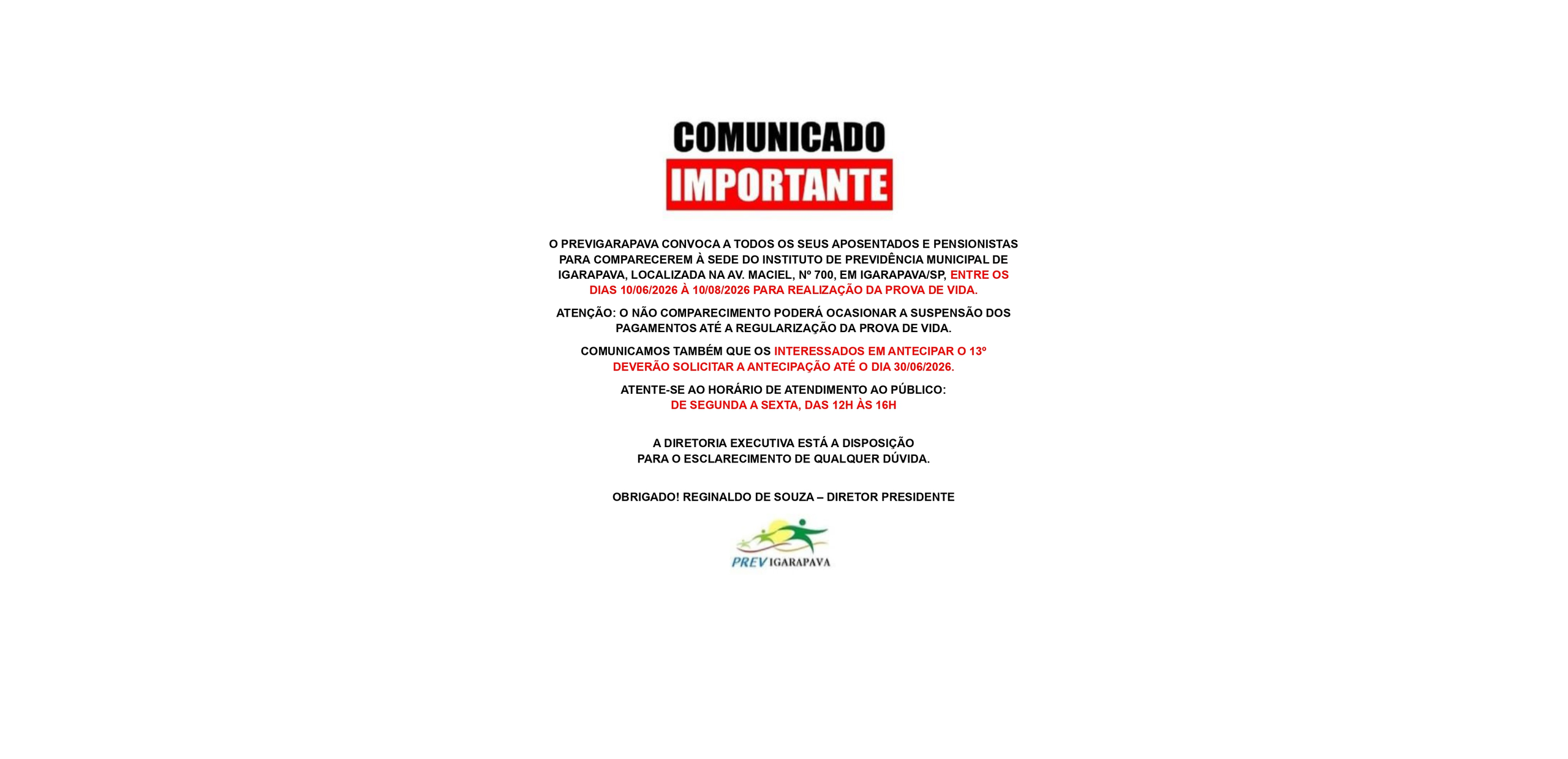 Comunicado Previgarapava